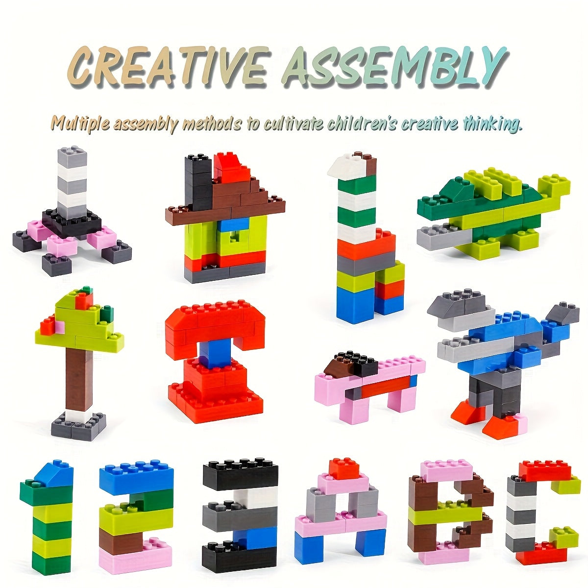 1001pcs Teen Building Blocks DIY Assembly Toy