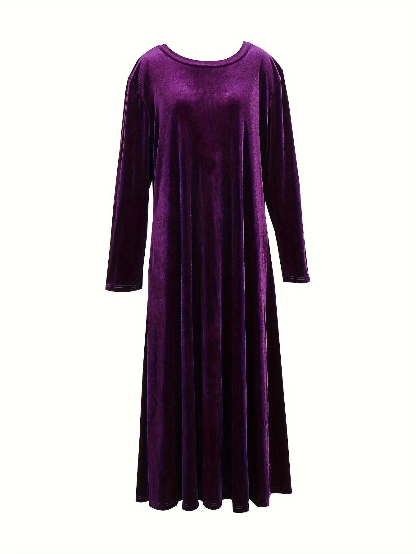  Velvet Long Sleeve Maxi Dress