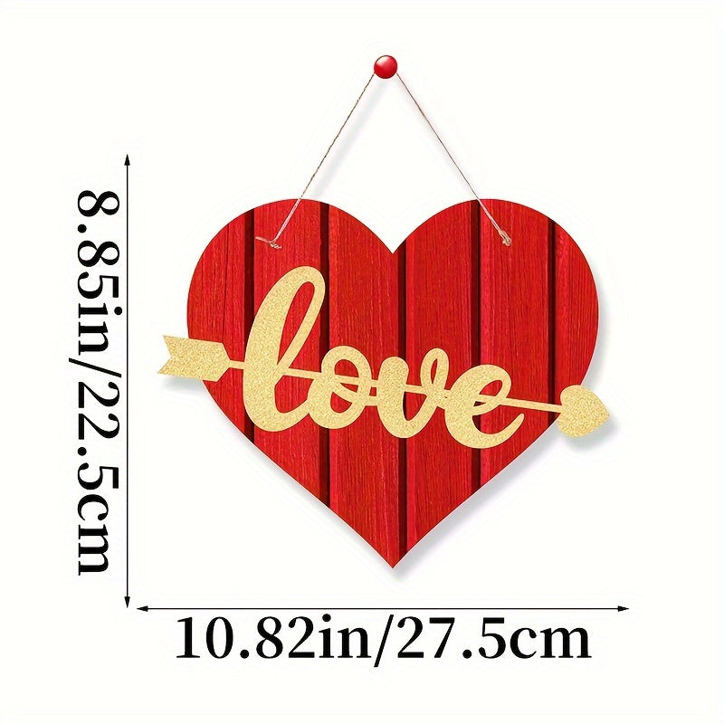Heart Hanging Sign Happy Door Sign Party Decoration