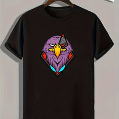 Eagle Head Print Men's Graphic T shirt Casual Comfy Tees For Summer