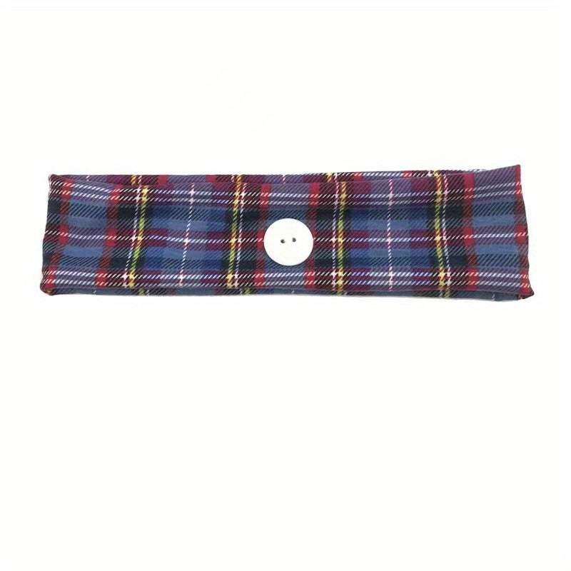 Plaid Knotted Headband Sports Sweatband Hair Band Hair Accessories