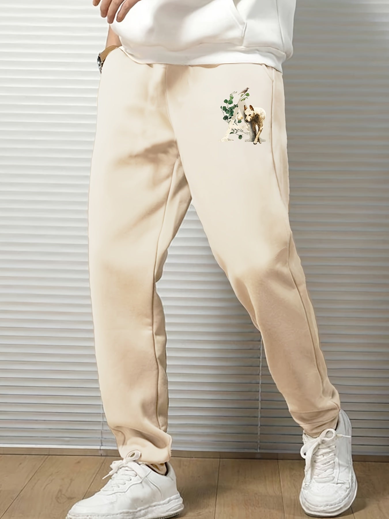 Men s Casual Cartoon Print Jogger Pants Loose Sweatpants