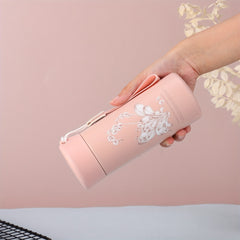 Floral Stainless Steel Insulated Tumbler 350ml Pink