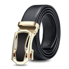Men Waist Belt Sports Car Automatic Buckle Length Adjustable