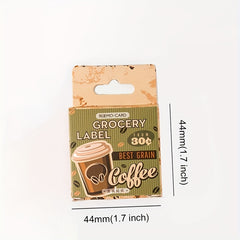 45 Pcs Vintage Washi Stickers Ticket Book Stickers Scrapbooking Journaling Label