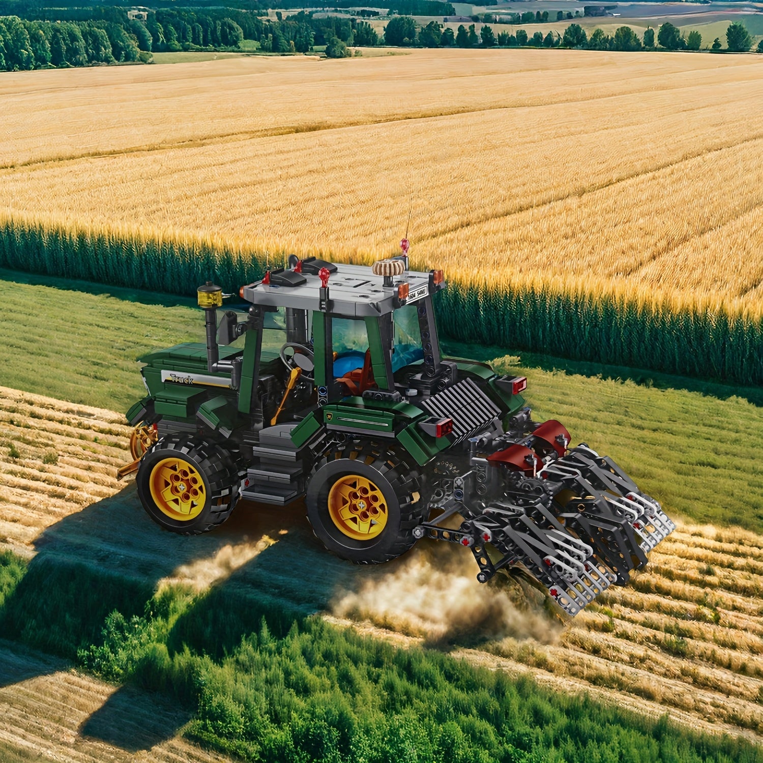 1204pcs Farm Tractor Building Blocks Set for Adults and Teens