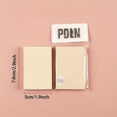100pcs Colorful Horizontal Line Sticky Note 4 Colors Student Memo Pad