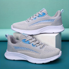Girl's Lightweight Running Shoes Breathable Lace Up Sneakers