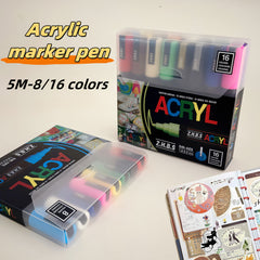 Acrylic Marker Pen Medium Nib 1.8-2.5mm - Professional Artistic Use