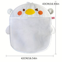 Waterproof Cartoon Baby Bath Storage Net Bag with Suction Cup