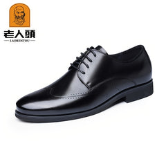 LAORENTOU Men's Wing Tip Leather Dress Shoes Oxford Shoes