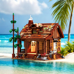 1969pcs Forest Cabin Building Blocks Toy Model with LED Lights