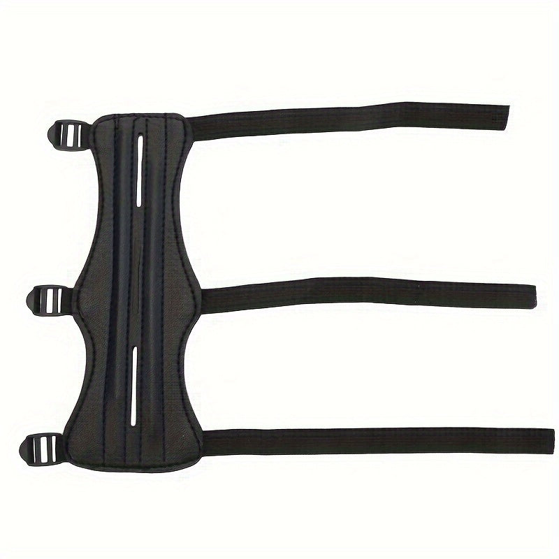 Adjustable Archery Arm Guard with 3 Straps