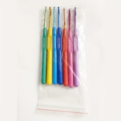 7pcs Candy Handle Crochet Hooks Set Ergonomic for Arthritic Hands