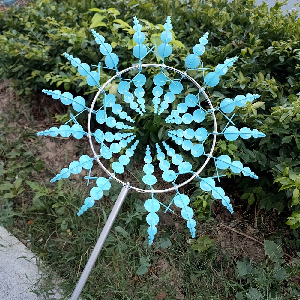 Metal Windmill Wind Catcher Garden Weather Vane Yard Decoration