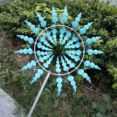 Metal Windmill Wind Catcher Garden Weather Vane Yard Decoration