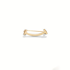 Smile Shape Brooch Pin Shirt Collar Decoration Female
