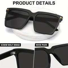 Men Square Frame Sunglasses UV Protection Summer Sunglasses