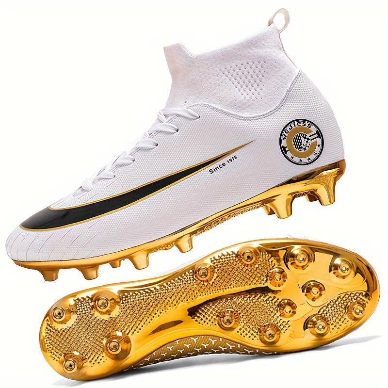 Non Slip Shockproof Soccer Spikes Cleats Lightweight Turf Soccer Shoes