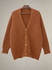  Solid Long Sleeve Cardigan