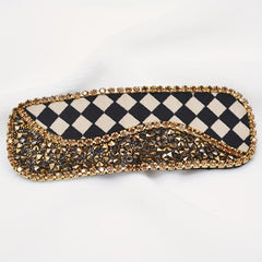 Velvet Bow Hair Clip Rhinestone Side Clip Head Jewelry for Women