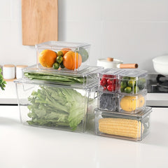 16pcs Refrigerator Storage Box Food Classification Storage Tank