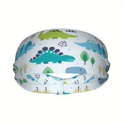 Dinosaur Sports Headband Stretchy Polyester Yoga Gym Running
