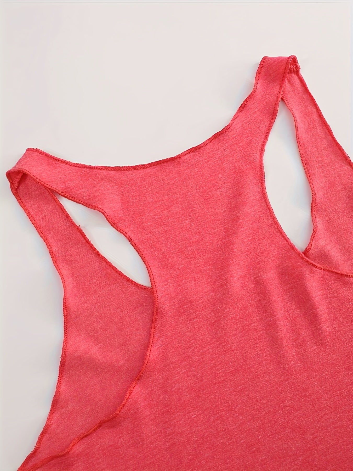 Summer Sports Tank Top Crew Neck Sleeveless Casual Top Women's Tops
