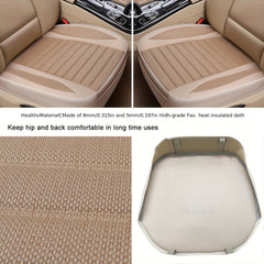 Flax Car Seat Cover Universal Breathable Protection for Sedan & SUV