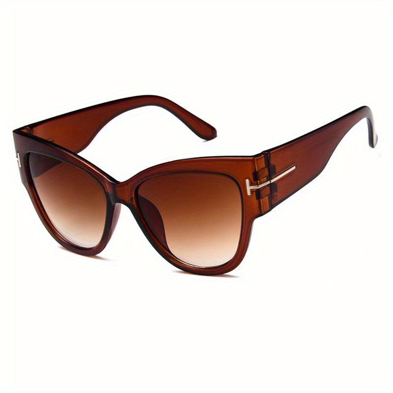Oversized Cat Eye Sunglasses Women Gradient Lens Outing Fishing Sports Sunshade