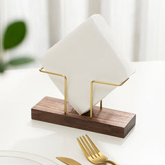 Solid Wood Vertical Tissue Holder for Cafe Hotel Restaurant Desktop