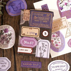 Vintage Butterfly & Floral Sticker Set for Scrapbooking