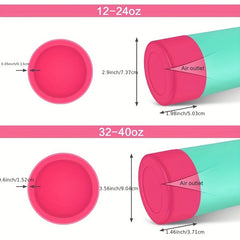 Non-Slip Silicone Cup Boot Water Cup Bottom Protective Cover 7.2in