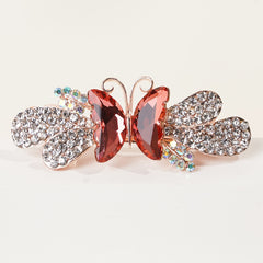 Butterfly Horizontal Clip Lady High End Style Hair Clip Spring Clip