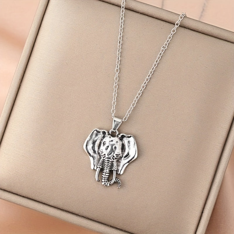 Unisex Elephant Pendant Necklace For Man Women's Holiday Party Jewelry