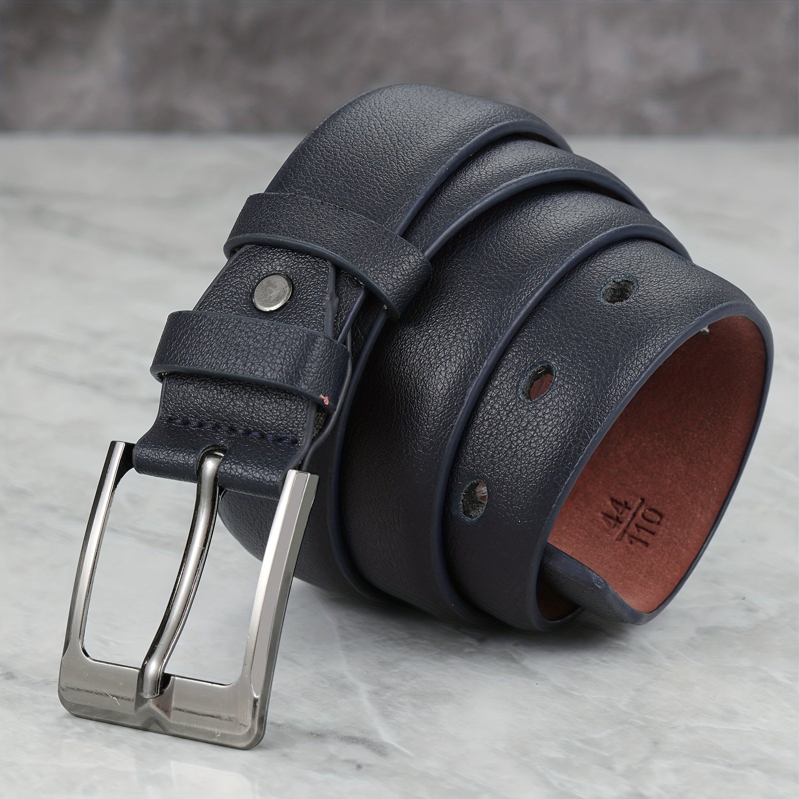 Men's Pin Buckle Belt PU Leather Casual Jeans Pants Strap