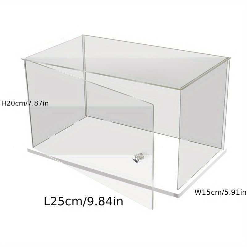 Transparent Display Box With Handle for Building Block Toy Doll Storage