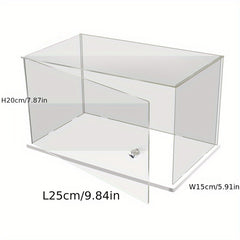 Transparent Display Box With Handle for Building Block Toy Doll Storage