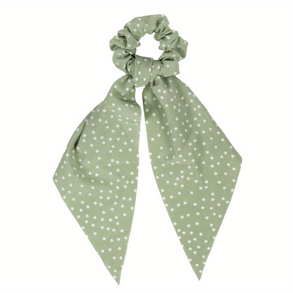 Boho Polka Dot Pattern Scarf Scrunchies Hair Tie Hair Rope Hair Scarves