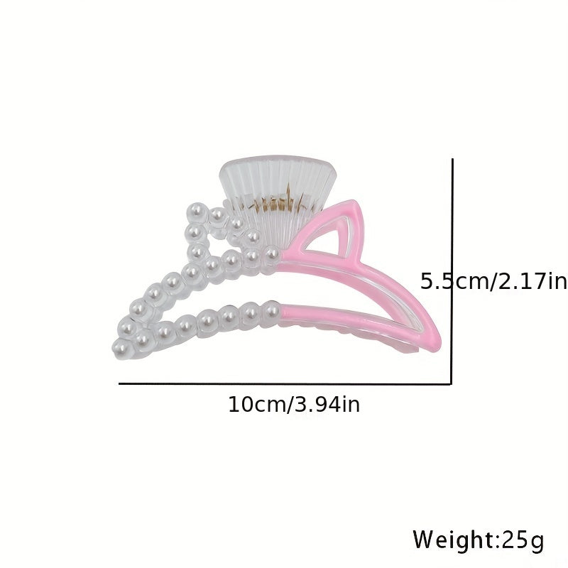 Cat Ear Hair Claw Clip Acrylic Jaw Clamp Clip Hair Accessory For Women Girls
