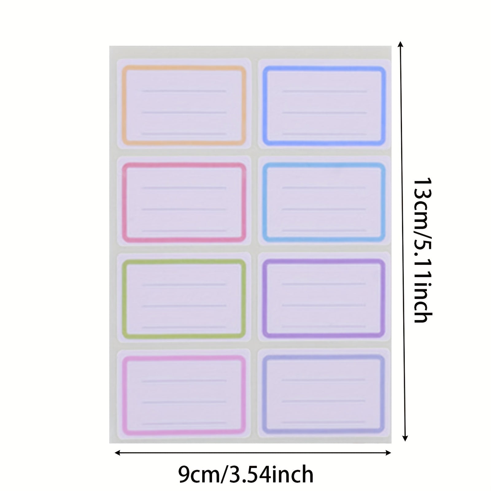 6pcs Mixed Label Sticker for School Office Student
