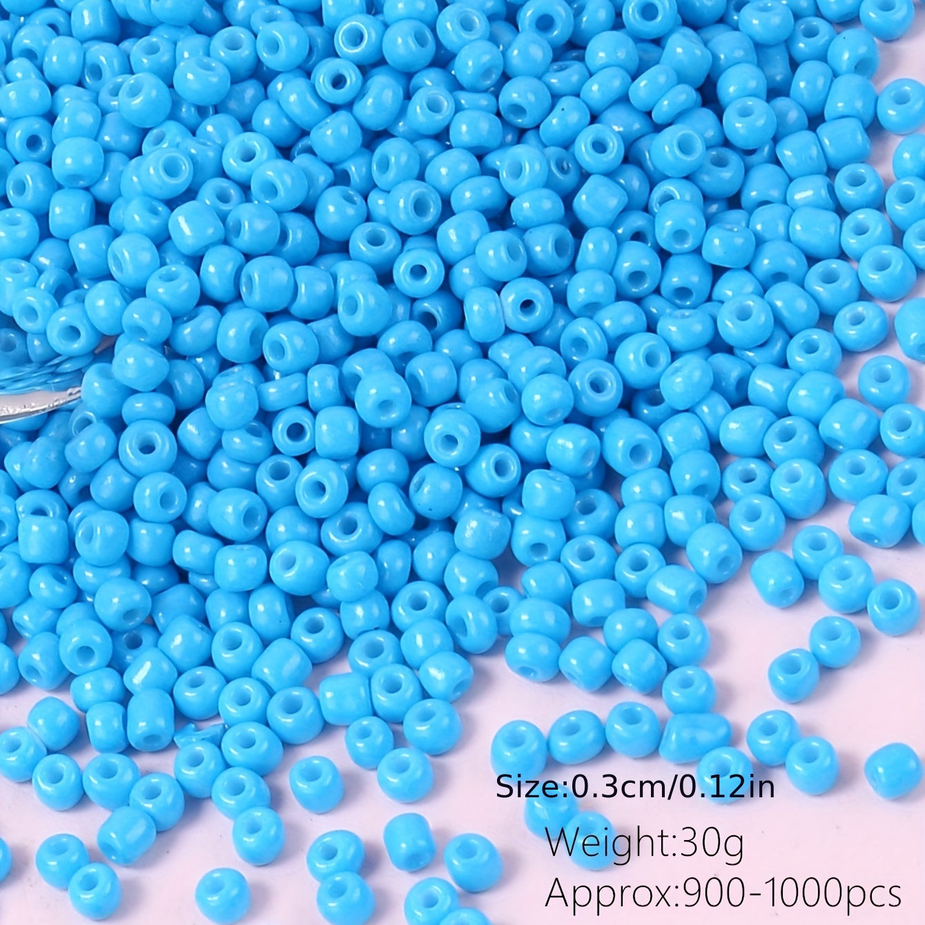 30g Rainbow Opaque Seed Beads 3mm for Jewelry Making