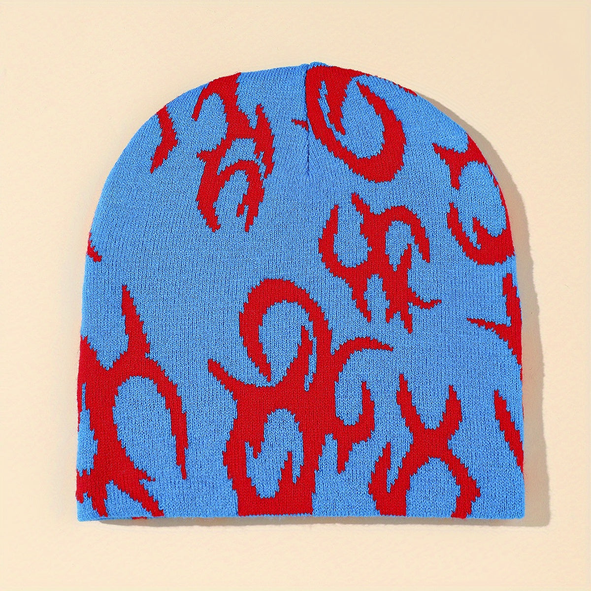 Men's Coldproof Melon Leather Hat Knitted Beanie