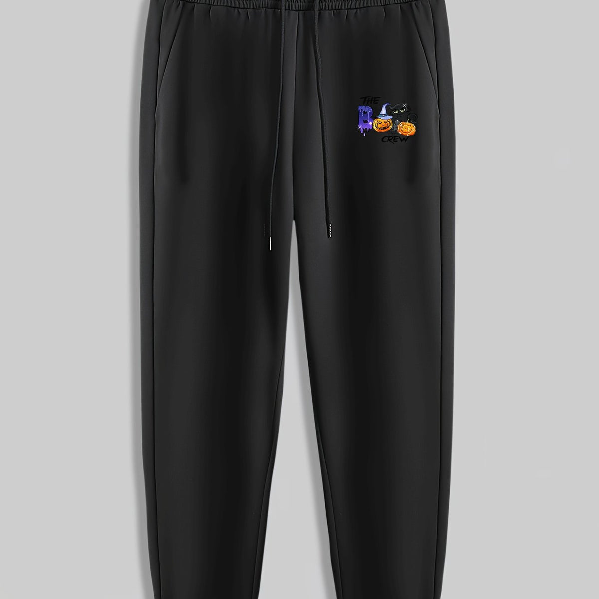Halloween Pumpkin Print Men's Drawstring Sweatpants