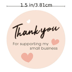 400pcs Thank You For Supporting My Small Business Sticker Labels