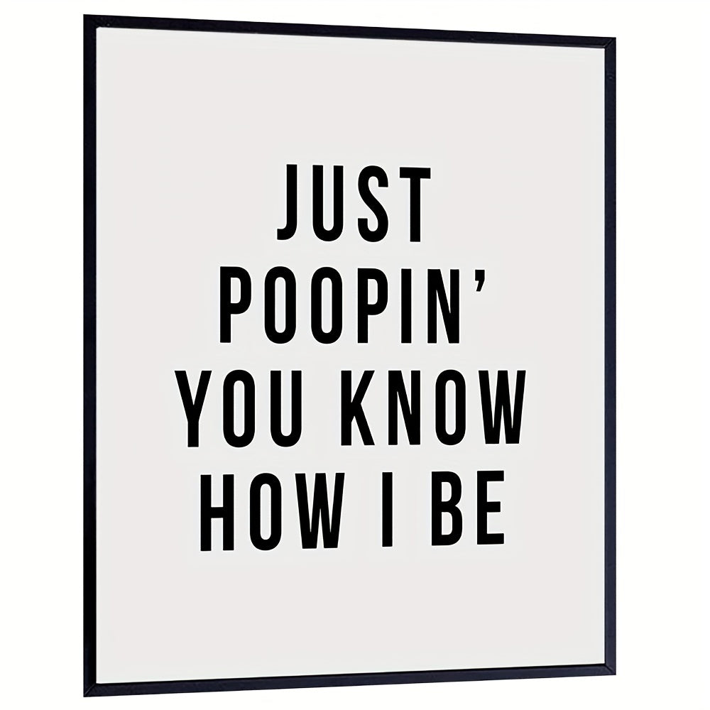 Funny Office Bathroom Art Wall Decor Poster for Restroom
