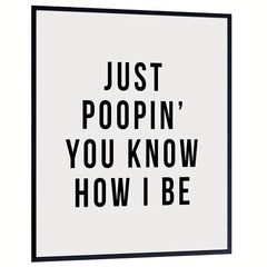 Funny Office Bathroom Art Wall Decor Poster for Restroom