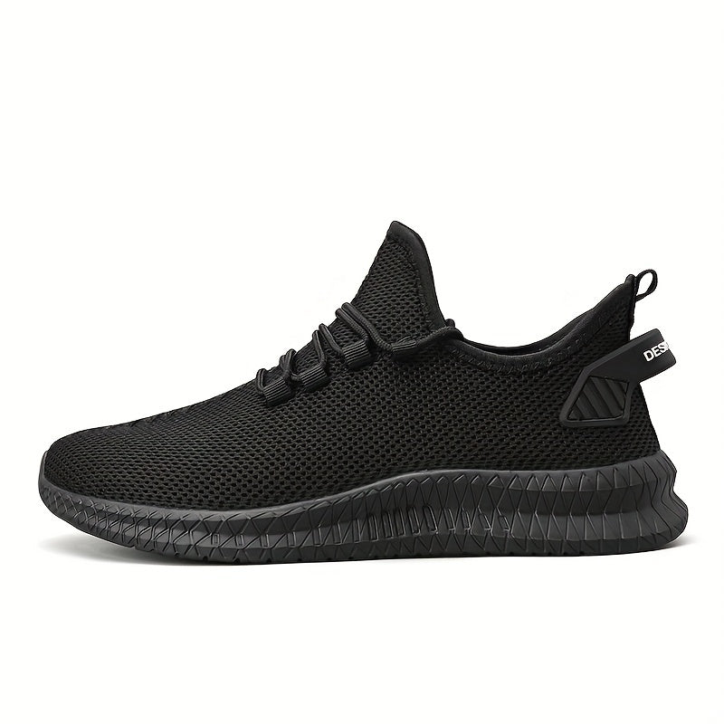 Men's Breathable Lace Up Running Shoes Outdoor Athletic Sneakers