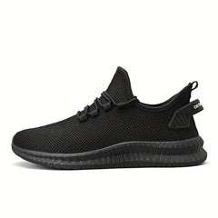 Men's Breathable Lace Up Running Shoes Outdoor Athletic Sneakers