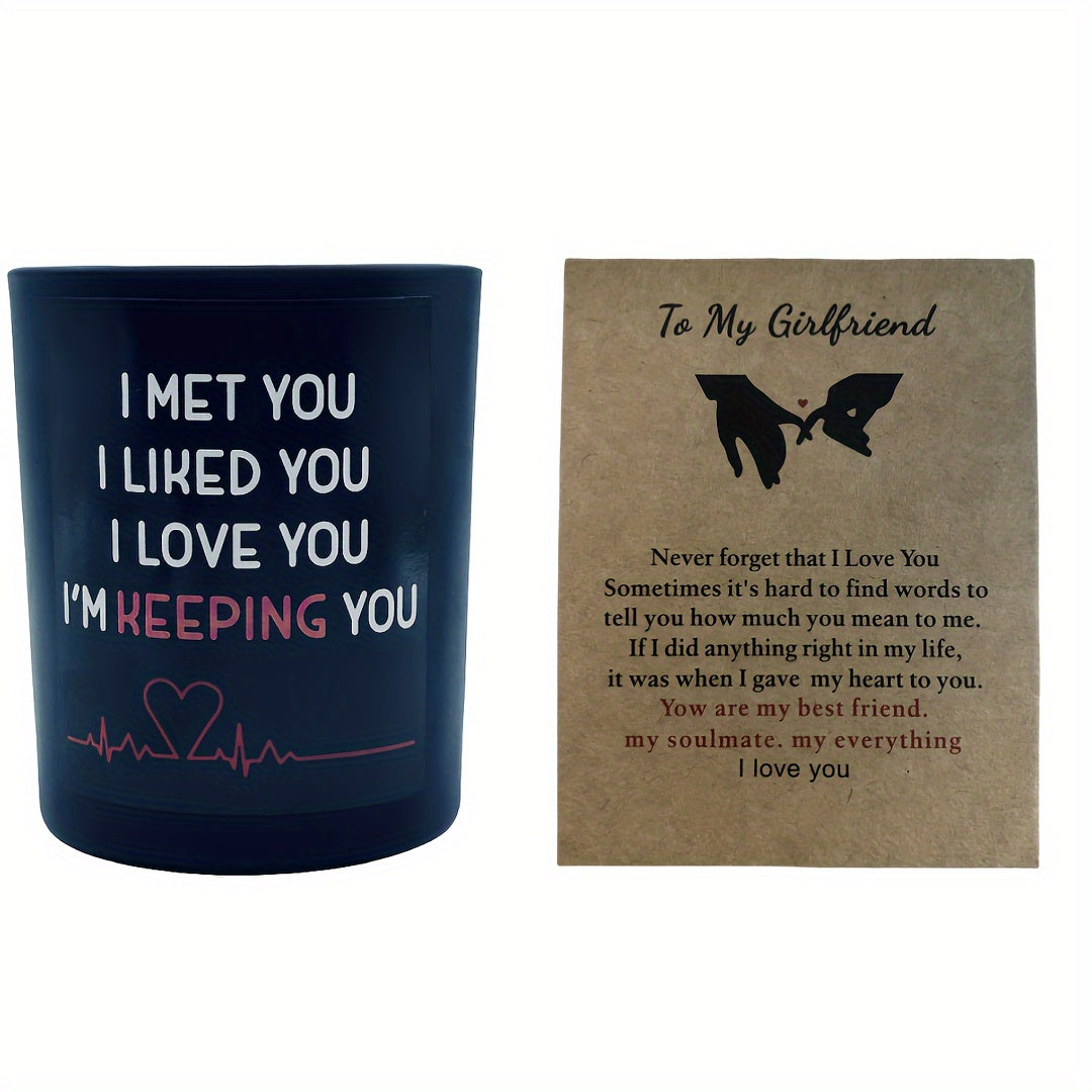 Lavender Scented Soy Candle Gift with Blessing Card